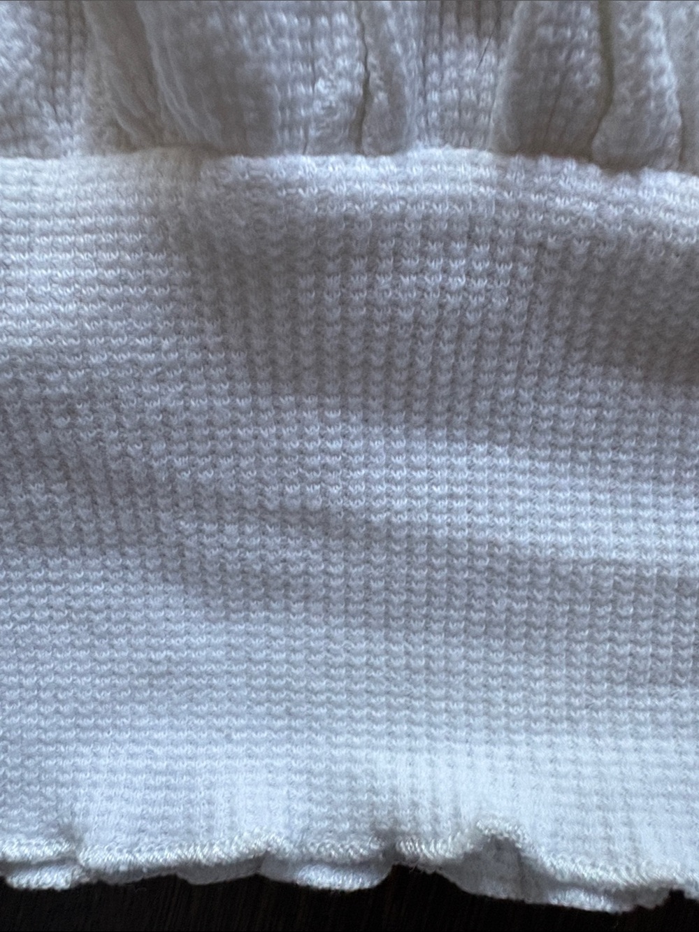 Princess Polly Ivory Ribbed Drawstring Crop Cami - Picture 4 of 4